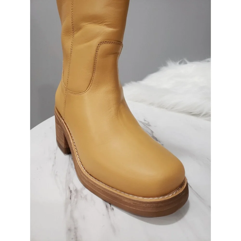 NEW SIZE 8 Dingo Women's Vagabond Leather Western Boots Pull On Plantain